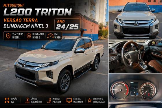MITSUBISHI L200 TRITON 2.4 16V TURBO DIESEL SPORT HPE-S TERRA CD 4P 4X4 AUTOMÁTICO MITSUBISHI L200 TRITON 2.4 16V TURBO DIESEL SPORT HPE-S TERRA CD 4P 4X4 AUTOMÁTICO
